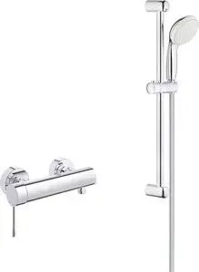 Смеситель для душа Grohe Essence+ с душевым гарнитуром, хром (33636001, 27853001)
