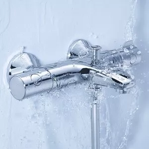Фото №3 Термостат для ванны Grohe Grohtherm 800 с душевым гарнитуром, хром (34576000, 27394002)