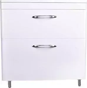 Тумба с раковиной Style line с Каре 60 Люкс напольная, белая (2000949234229, 2000949234182)