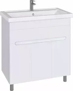 Тумба с раковиной Sanstar с Модена 80 напольная, белая (225.1-1.4.1., 4640021064733)
