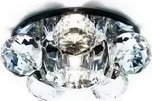 Светильник Ambrella light Встраиваемый Glass D1055 BK/CL
