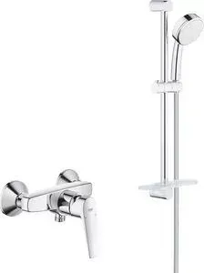 Смеситель для душа Grohe BauFlow с душевым гарнитуром, хром (23632000, 26083002)
