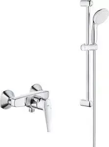 Смеситель для душа Grohe BauFlow с душевым гарнитуром, хром (23632000, 27853001)
