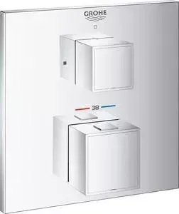 Термостат для душа Grohe Grohtherm Cube встраиваемый, 35600000, хром (24153000, 35600000)