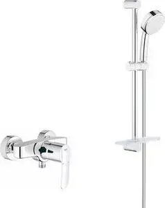 Смеситель для душа Grohe Wave Cosmopolitan с душевым гарнитуром, хром (23208000, 26083002)