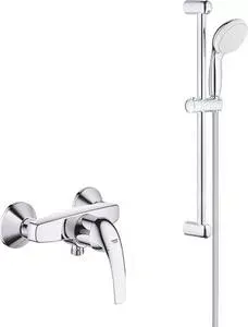 Смеситель для душа Grohe BauCurve с душевым гарнитуром, хром (23631000, 27853001)