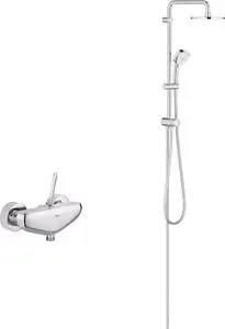 Смеситель для душа Grohe Eurodisc Joy с душевым гарнитуром, хром (23430000, 27394002)