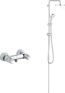 Смеситель для душа Grohe Aria с душевым гарнитуром, хром (26008000, 27394002)