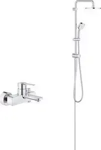 Смеситель для ванны Grohe Lineare с душевым гарнитуром, хром (33849001, 27394002)