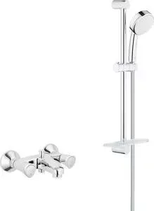 Смеситель для ванны Grohe Costa S с душевым гарнитуром, хром (25483001, 26083002)