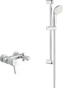 Смеситель для ванны Grohe Concetto с душевым гарнитуром, хром (32211001, 27853001)