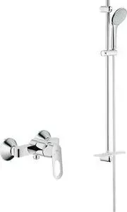 Смеситель для душа Grohe BauLoop с душевым гарнитуром, хром (23340000, 27267001)
