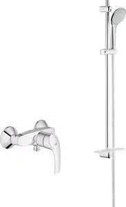Смеситель для душа Grohe Eurosmart New с душевым гарнитуром, хром (33555002, 27267001)