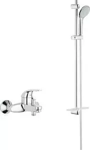 Смеситель для ванны Grohe Euroeco с душевым гарнитуром, хром (32743000, 27267001)