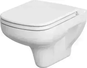 Унитаз подвесной CERSANIT Colour Clean On безободковый, с сиденьем микролифт (S-MZ-COLOUR-COn-DL-w)