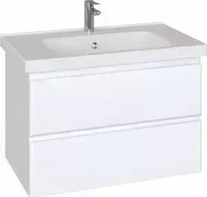 Тумба с раковиной Sanstar с Arista 70 подвесная, 2 ящика, белая (227.1-1.5.1., 1WH302250)