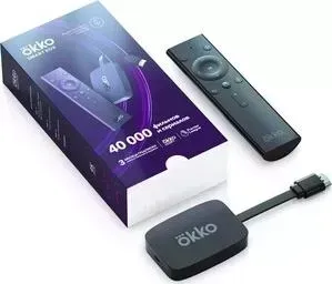Медиаплеер СберДевайсы Media Player Okko Smart Box (OKKO-01) + подписка Окко Лайт на 3 мес