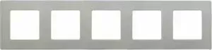 Рамка Legrand 5-постовая Etika светлая галька 672525
