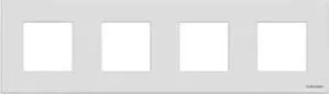 Рамка ABB 4-постовая Zenit альпийский белый