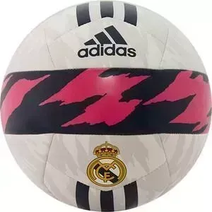 Мяч футбольный ADIDAS RM Club арт. FS0284, р. 5, ТПУ, 14 пан., маш.сш., бело-т.сине-розовый