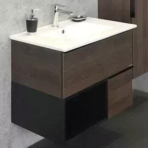 Мебель для ванной Comforty Франкфурт 75 дуб шоколадно-коричневый