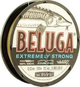Леска рыболовная Balsax Beluga Box 100м 0,32 (12,1кг)