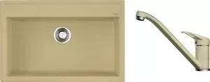 Мойка кухонная и смеситель OMOIKIRI и смеситель Daisen 77-MA марципан (4993625, 4994171)