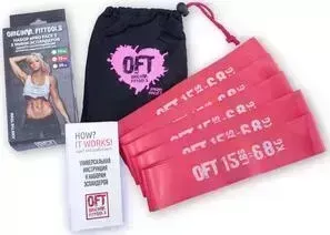 Набор эспандеров Original FitTools из 5 мини- одного сопротивления (15 LBS)