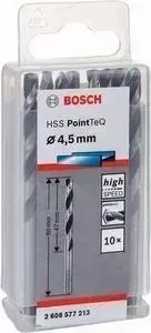 Сверло по металлу BOSCH 10шт HSS PointTeQ 4,5 мм (2.608.577.213)