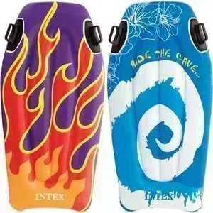 Мат гимнастический INTEX Плот с держателями 58165NP 112х62см 2вида, от 6лет