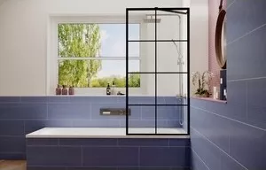 Фото №3 Шторка для ванны Ambassador ванной Bath Screens 70 прозрачная, черный (16041208))