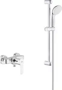 Смеситель для душа Grohe Eurostyle Cosmopolitan с душевым гарнитуром, хром (33590002, 27853001)