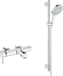 Смеситель для ванны Grohe Grandera с душевым гарнитуром, хром (23317000, 27746 000)