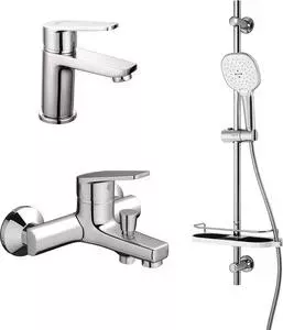 Комплект смесителей Dorff Prime для раковины, ванны, душевой гарнитур (D4085000)