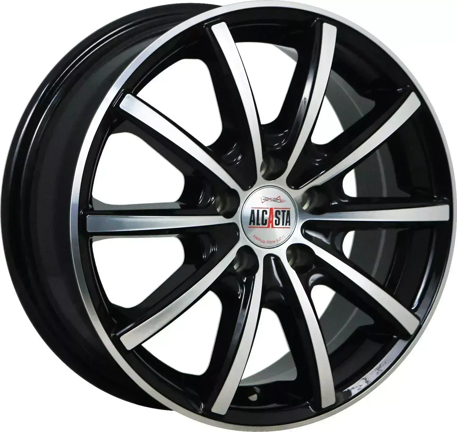 Диск автомобильный ALCASTA M58 6X15/5X100 ET38 D57.1 BKF