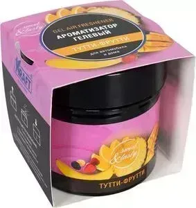 Ароматизатор KRAFT &quot;Гелевый в банке&quot; Тутти-фрутти (KT 833030)