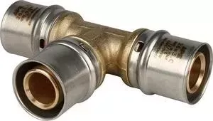 Тройник STOUT равнопроходной 26х26х26 для металлопластиковых труб прессовой (SFP-0006-262626)