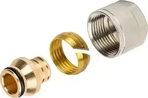 Фитинг STOUT компрессионный для труб PEX 20х2,0х3/4 (SFC-0020-002020)