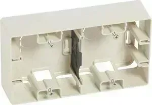 Коробка Legrand для накладного монтажа 2-постовая Etika слоновая кость 672540