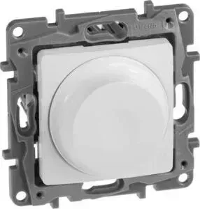 Диммер Legrand поворотный Etika без нейтрали 300W белый 672219