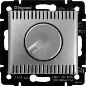 Диммер Legrand поворотный Valena 1000W алюминий 770260