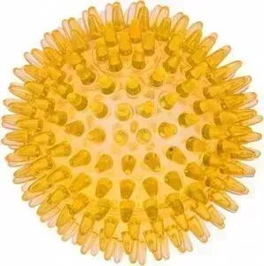 Мяч массажный ZooOne 6 см прозрачный Crystal (жёлтый) 560C-9