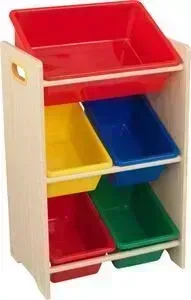Система хранения с 5 контейнерами KidKraft Яркий, (15472_KE)