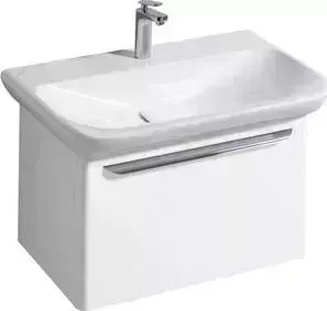 Тумба с раковиной Geberit с myDay 80 белый глянец, ящик с подсветкой (Y824080000, 125480600)