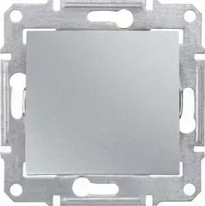 Переключатель одноклавишный Schneider Electric механизм СП Sedna проходн. алюминий SDN0400160