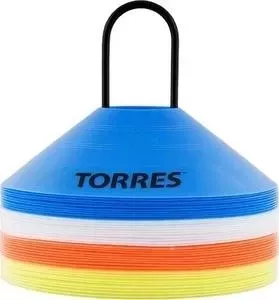 Фишки для разметки поля TORRES арт. TR1006, усеч. конусы, пластик, комп. из 40 шт, 4 цвета