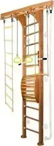 Детский спортивный комплекс Kampfer Wooden ladder Maxi Wall (№2 Ореховый Высота 3 м белый)