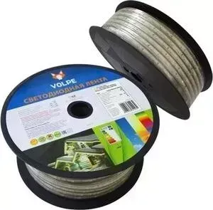 Лента Светодиодная влагозащищенная VOLPE (UL-00000864) 6W/m 60LED/m 2835SMD теплый белый 25M ULS-Q325 2835-60LED/m-10mm-IP67-220V-6W/m-25M-WW