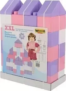 Конструктор WADER строительный "XXL", 36 элементов, (40299_PLS)