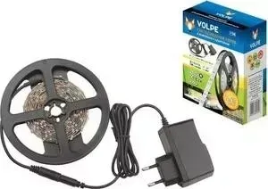 Лента VOLPE Светодиодная (UL-00000642) 9,6W/m 60LED/m 2835SMD теплый белый 2,5M ULS-Q721 2835-60LED/m-IP20-2.5M-WW RRP24C00